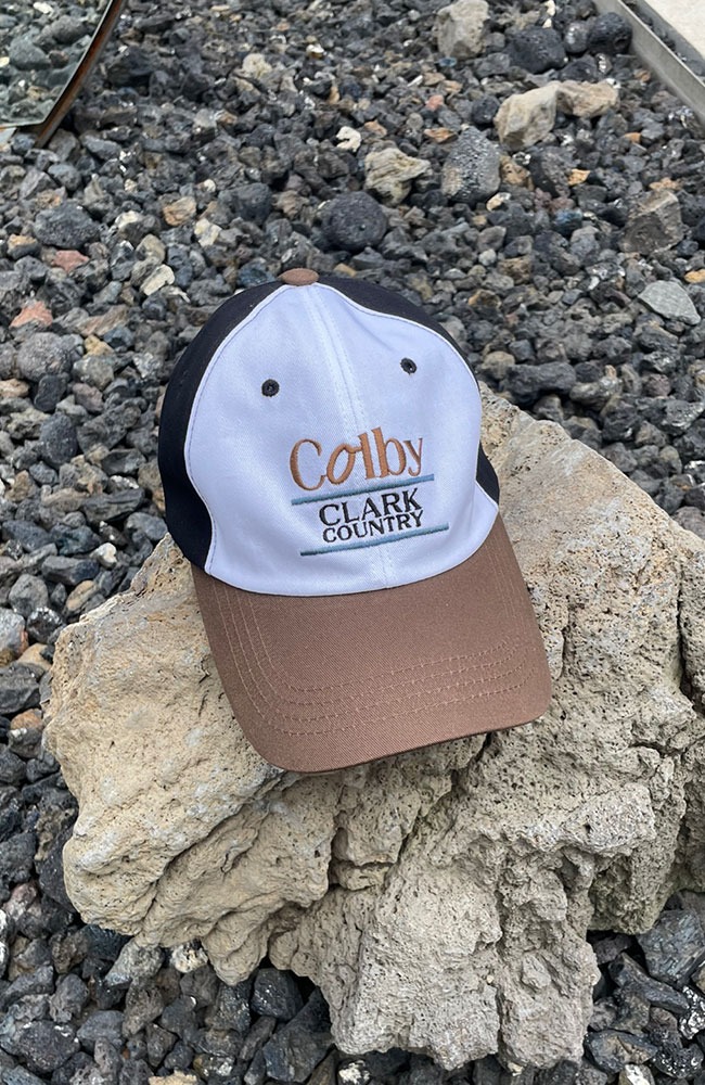 Colby lettering tricolored ball cap (3 color)